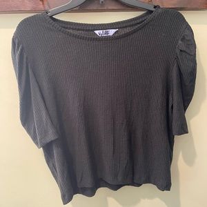 Soft black crop top